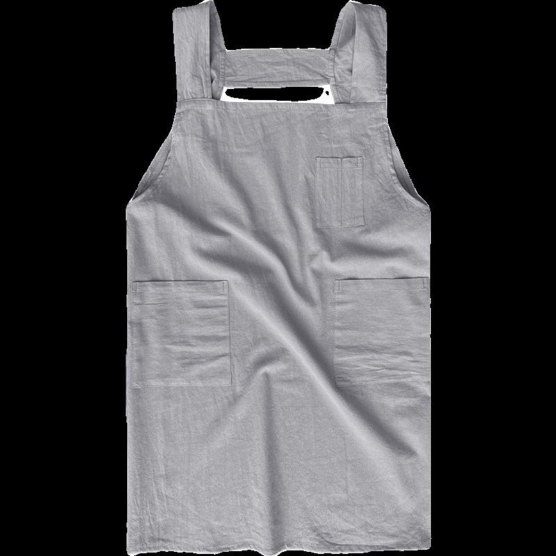 围裙厨房家用2024新款纯棉定制logo印字上班专用女工作服夏季薄款