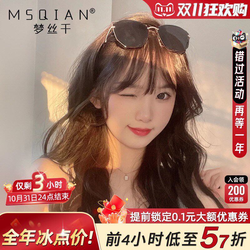 长卷发大波浪假发女长发全v头套全真发空气刘海真人发丝自然假发