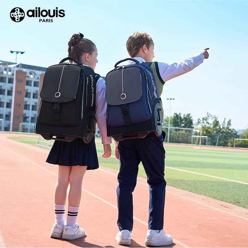 2025初高中小学生拉杆书包y大容量爬楼大轮子男女儿童拖杆旅行箱