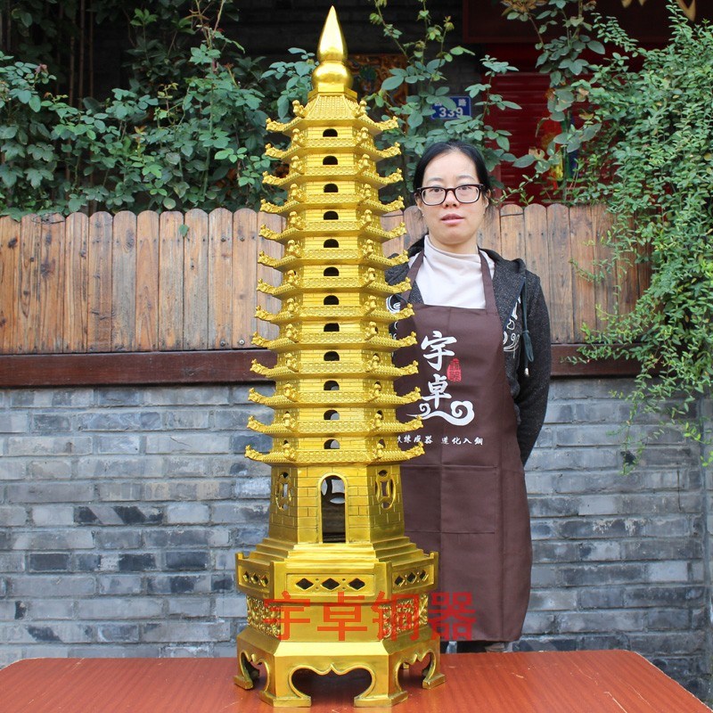 宇卓铜器纯铜九层文昌塔9层13层十三层落地R摆件家居大号工艺品