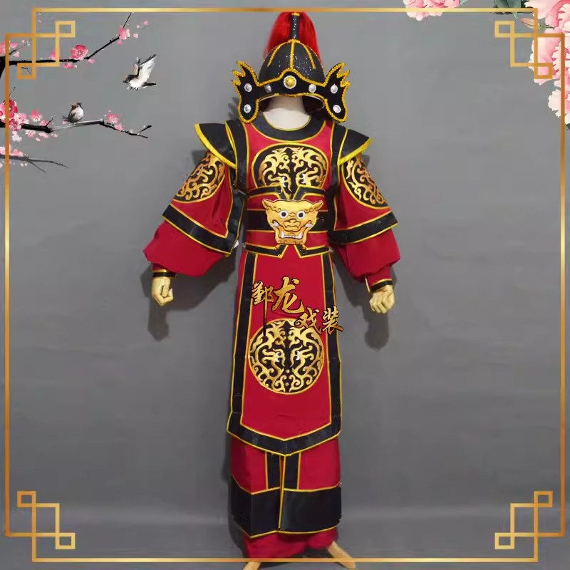 戏剧戏曲古装京剧越剧男兵衣武生武将服装越剧闽剧武Z将男兵服装