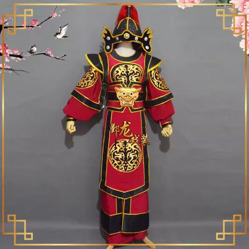 戏剧戏曲古装京剧越剧男兵衣武生武将服装越剧闽剧武Z将男兵服装