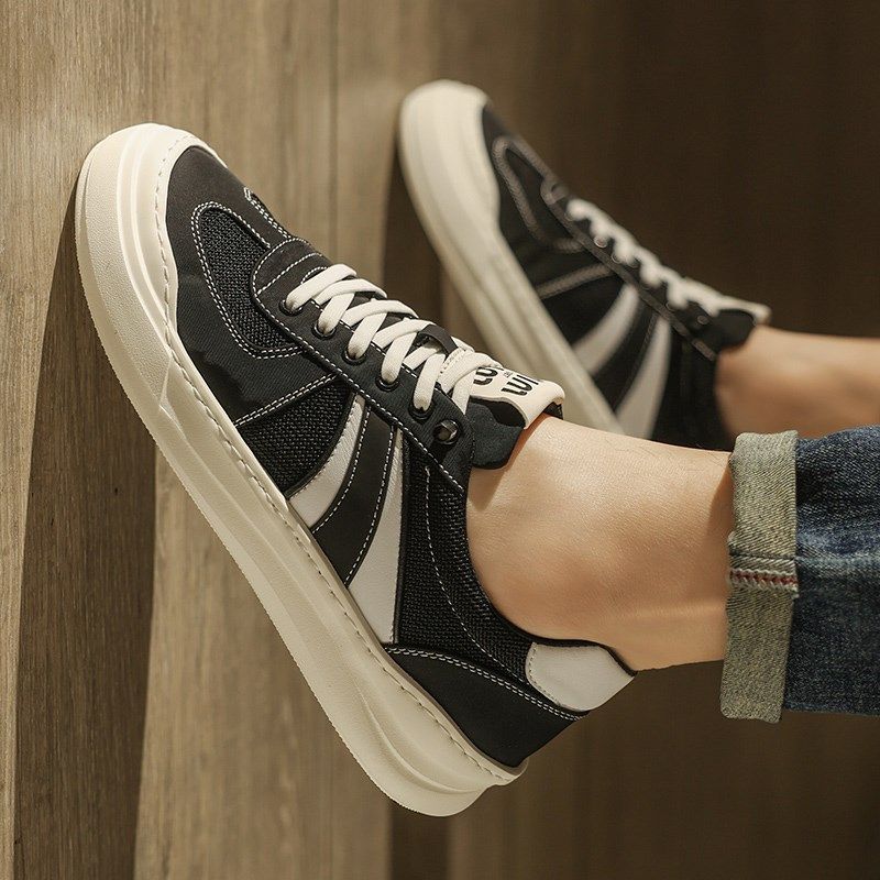 男鞋网面透气2025新款轻便软底C板鞋男款时尚懒人一脚蹬帆布鞋夏,流行男鞋,休闲板鞋,淘宝优惠券,粉丝福利购,淘宝优惠卷