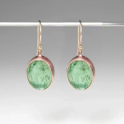 New Fashion Green Crystal Zircon Wedding Earrings VFor Brida