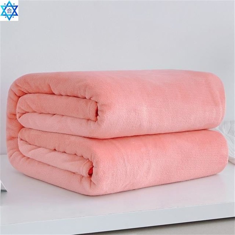 Soft Warem Coral Fleece Blanket Winter Sheet Bedspread Sofa