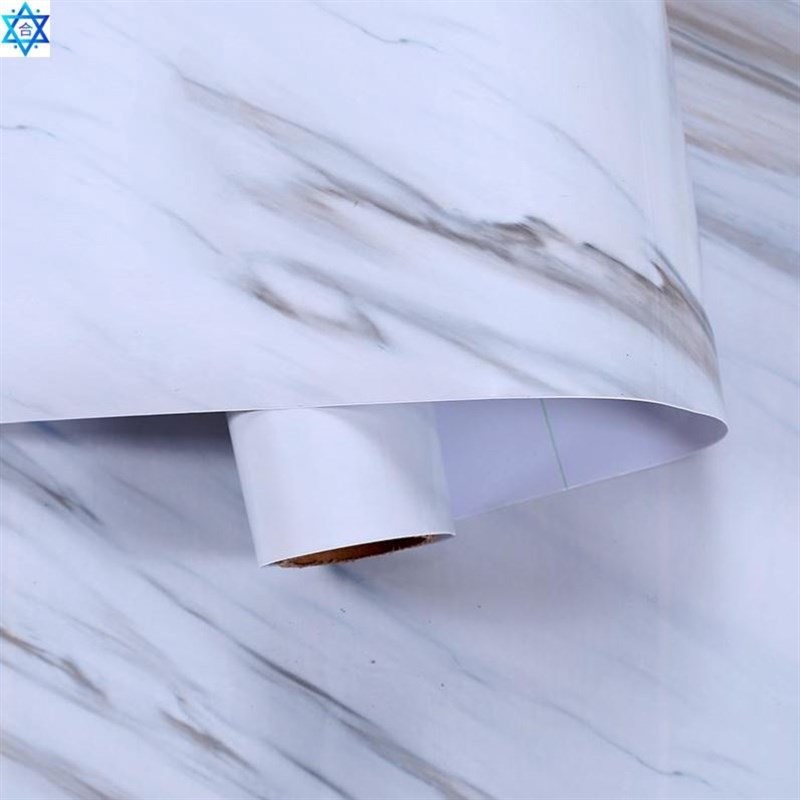 Marbling imitation bathroom waterproof wallpaper kWitchen oi