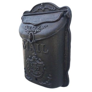 iron mailbox mural Letter Rretro cast crafts little box