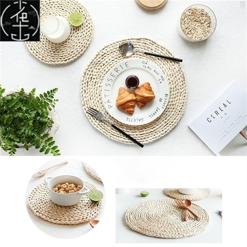 Corn fur woven Dining Table MatD Heat Insulation Pot Holder
