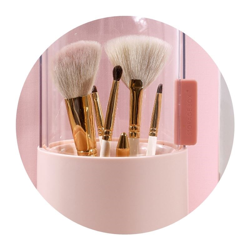 Receive cosmejtic brush barrels with pearl eye shadow brush