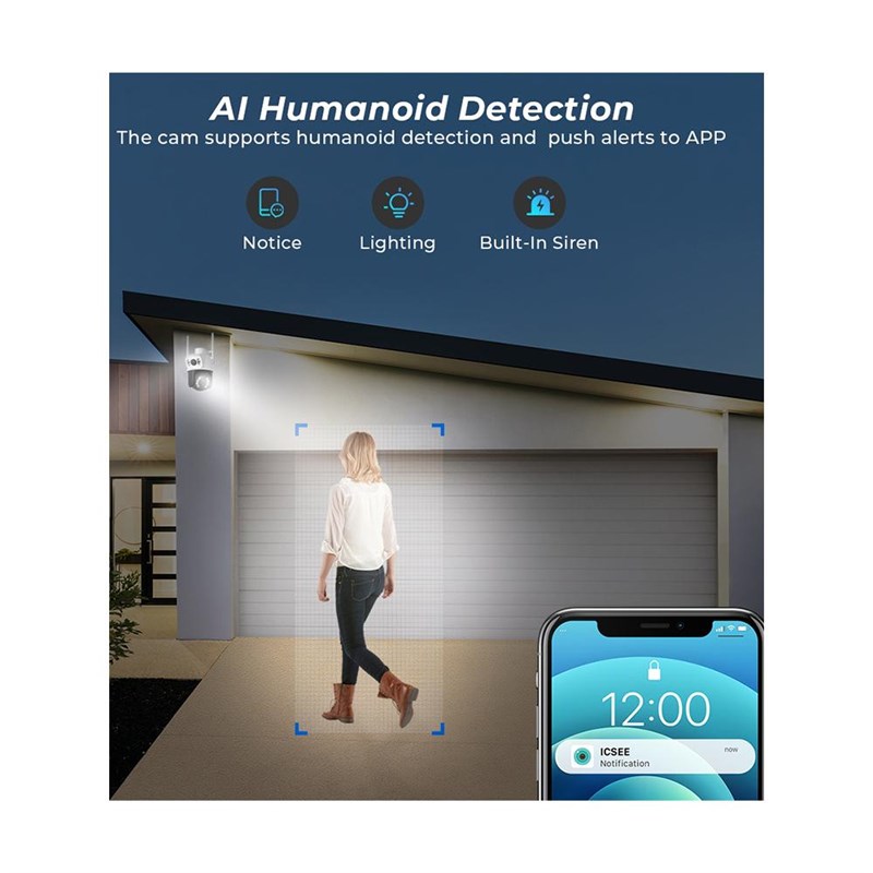 4K Wifi Video Surveillanc IP Camera PTZ SecurityX Bullet
