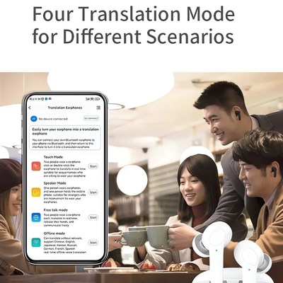 Intelligenth Translate Earbuds 144 Languages Real Time AI Vo