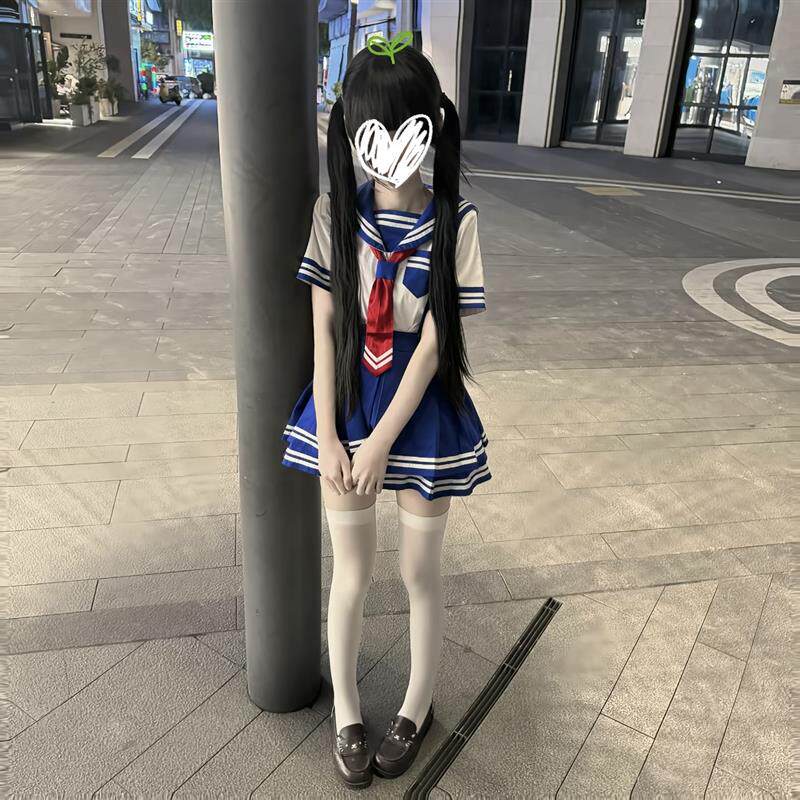 【尾款】怪味小面包jk制服水手服背带裙狗短裙