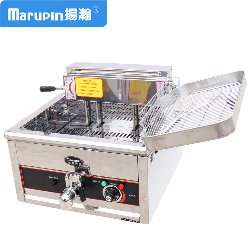 扬瀚Marupin玛炉品台式电炸炉商用炸锅正新鸡排发热管后翻油炸锅