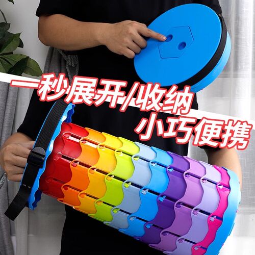 折叠塑料凳子家用圆凳伸缩凳可调节收缩小板凳便携钓鱼凳户外椅子