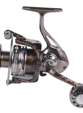 HiUmi HM2000-7000 无间隙全金属渔轮 铝合金纺车鱼轮 豹纹渔轮