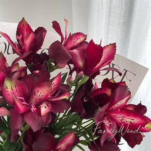 仿真高品质水仙百合 六出花花艺落地装置设计拍照道具 样板间陈列