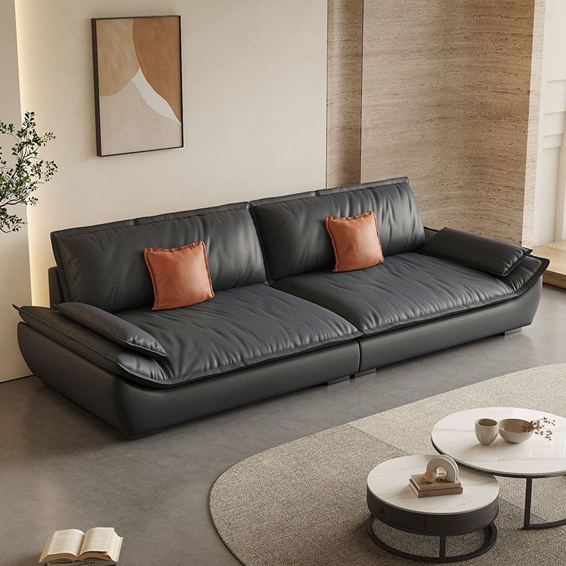 意式轻奢沙发客厅和小户型现代简约新款帆船直排出租房科技布沙发