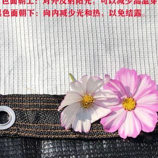 黑白双面遮阳网加密家用阳台庭院防晒网抗老化隔热遮光降温赵周