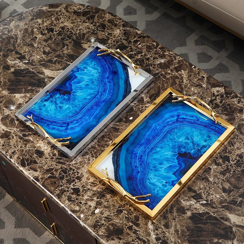 欧式客厅桌面座钟创意金色合金小鹿摆台 美式床头柜装饰品摆件