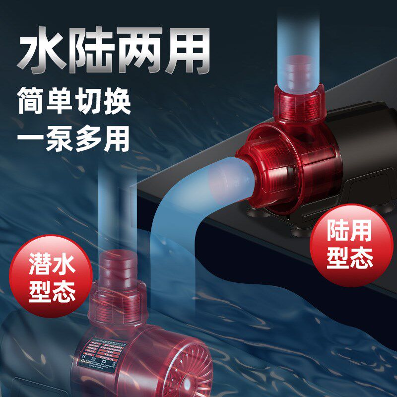 炫科鱼缸水泵过滤泵鱼池循环水泵鱼缸抽水泵低吸泵变频水泵超静音
