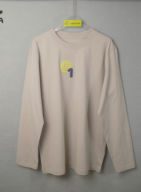 grapeCASA 落肩宽松长袖T 定制名字纪念日送女友闺蜜生日节日礼物