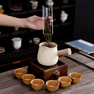 围炉煮茶黑晶炉煮茶器罐罐茶壶耐热陶壶烤奶茶烧水壶全套家用室内