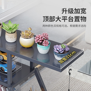 架家用门口置物架简易鞋 玄关鞋 柜收纳神器省空间收纳柜多功能楠竹