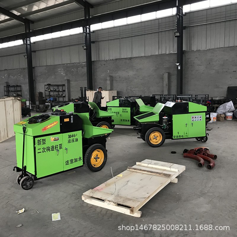 吉林二次构造柱细石输送泵 高层室内小型浇筑机 混凝土螺旋上料机