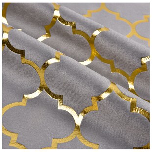 厂家现货荷兰绒丽丝绒烫金灯笼 窗帘箱包布料 时装