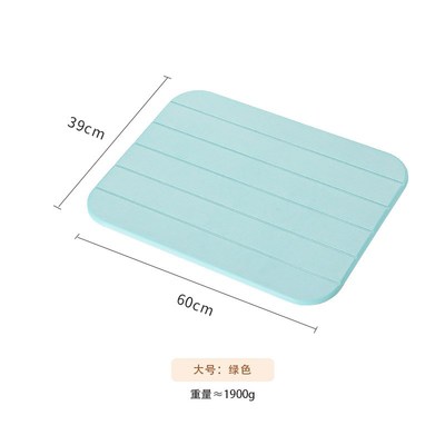 硅藻泥吸水垫海藻脚垫厕所卫生间门口防滑家用速干浴室硅藻土地垫