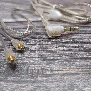 严选SHURE SE425银色舒尔线连接音频线MMCX插拔线适用 SE215SE535