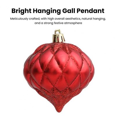 3Pcs/Box Nicie-looking Plastic Xmas Ball Delicate Detail Xma