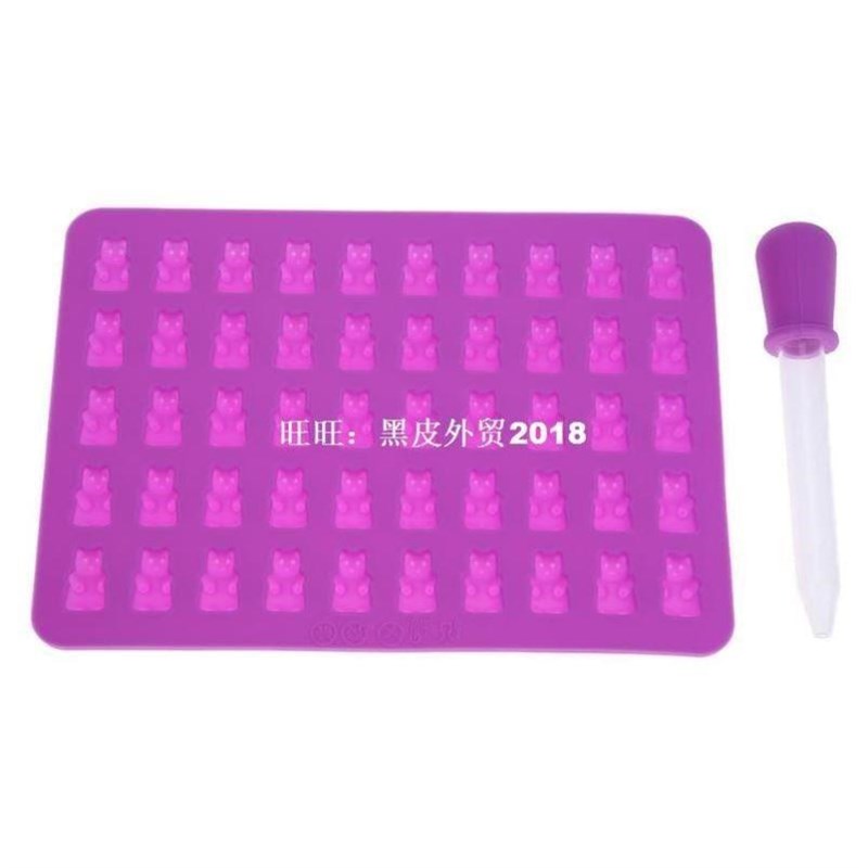50 Grids Gummy Bmears Silicone Chocolate Candy Cake Mold Ice
