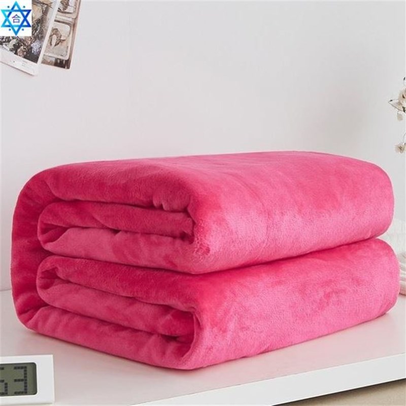 Soft Warm Coral Fleece Blwanket Winter Sheet Bedspread Sofa