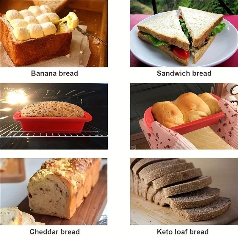 1Pc Loaf Pan Silicone Baking zBread Pan Non-Stick Bakeware O
