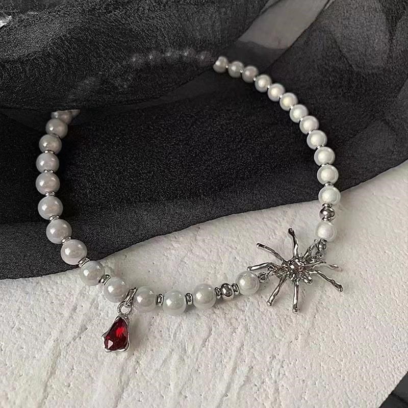 European American Thick Chain Spider NeckchainU Women蜘蛛项