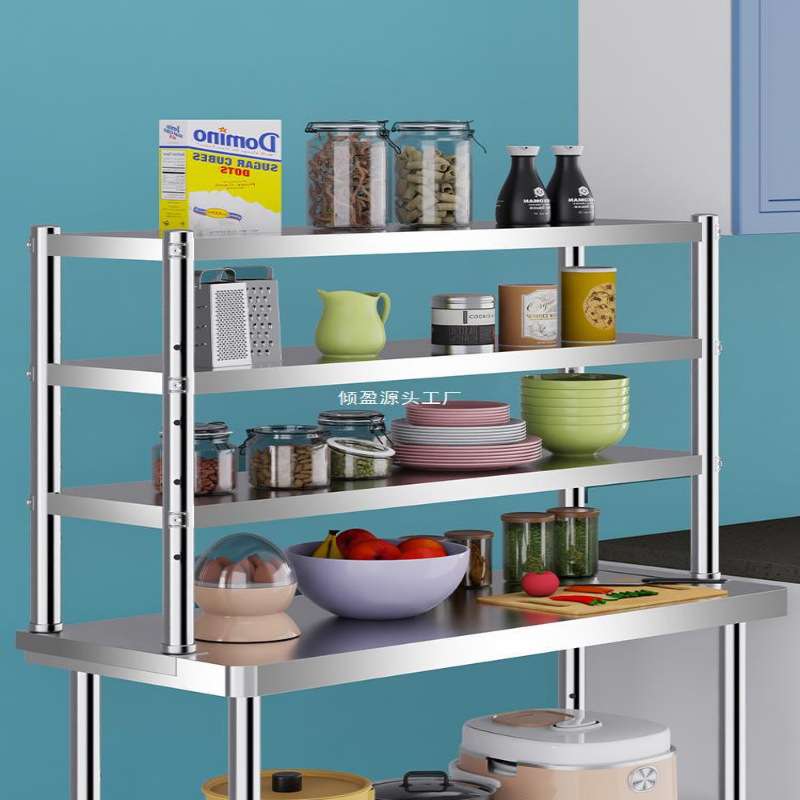 不锈钢台面立架商用工作台台上架操作台层架厨房货架台面置物架