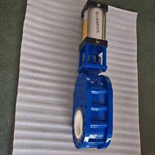 Z644TC 10C气动铸钢闸板阀浆液插板硬密封耐磨渣浆排渣