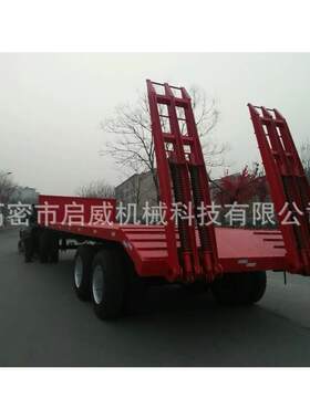 5吨0挖供掘机拖车 大型压路机拖车厂家应 钩中坤拖机全挂车