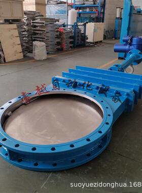 PZ973X-16C-DN300污水处理用不锈钢电动暗杆刀闸阀铸钢硬密封