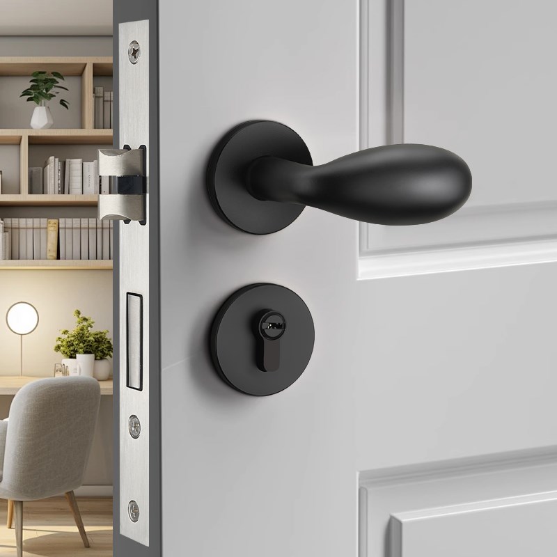 静音门锁室内卧室简约儿童木门锁分体房门锁卫生间蛋蛋锁个性锁具