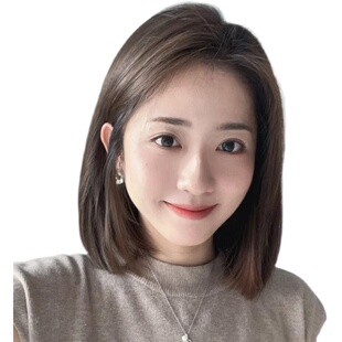 假发真发全真人发偏分无浏海假发女长发夏季轻薄透气假发套女款