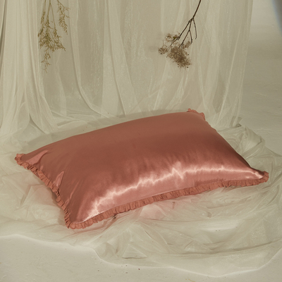 keytomoon月之匙枕套夏季单人真丝桑蚕丝单个48cmx74cm结婚礼物