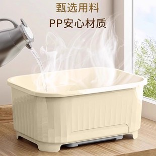碗筷餐具收纳盒放碗碟收纳架厨房家用多功能沥水置物架碗柜收纳盒