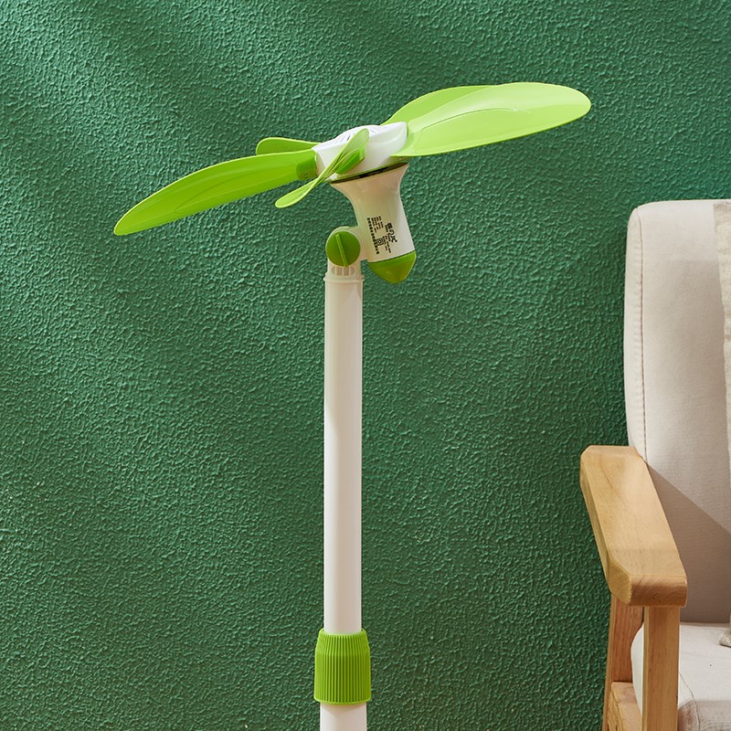 樱风690A伸缩式无网罩软叶电风扇静音家用学生宿舍立式小型落地扇