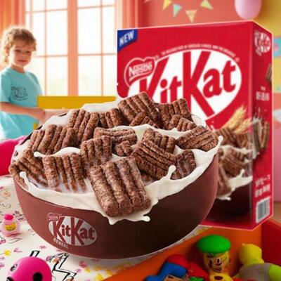 KitKat雀巢可可味即食麦片奇巧威化脆巧克力谷物牛奶伴侣膳食纤维