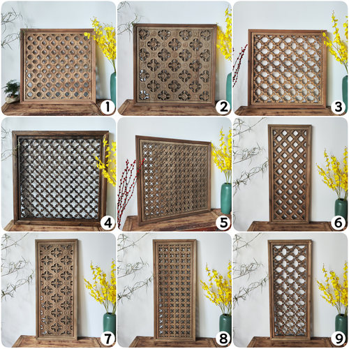 宋氏美学做旧花窗挂件