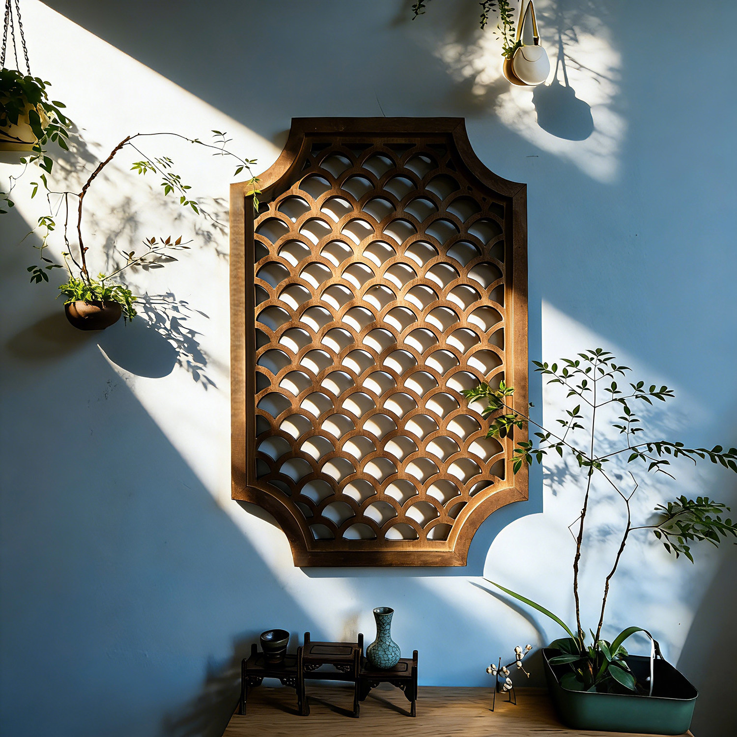 中古风仿古做旧实木花窗宋代美学格栅镂空花格怀旧风壁挂窗棂装饰,家居饰品,木雕,淘宝优惠券,粉丝福利购,淘宝优惠卷