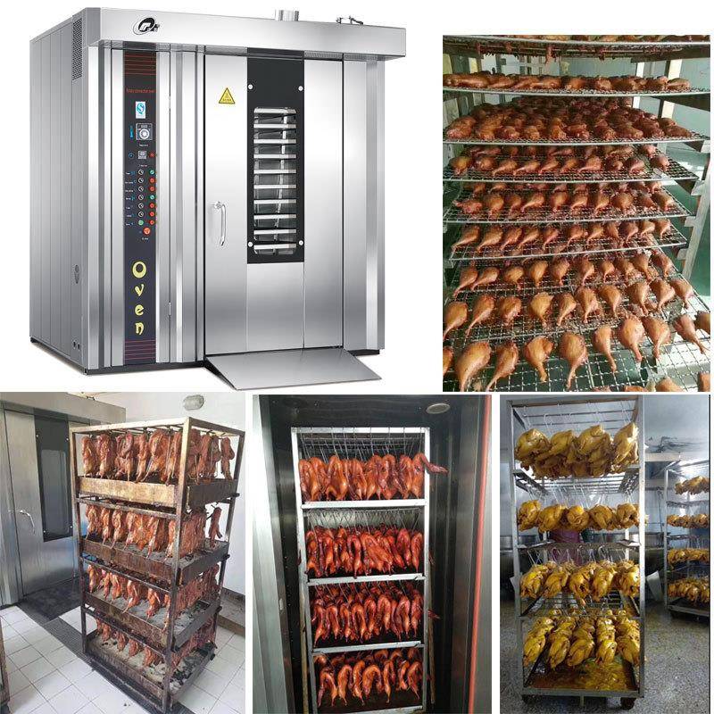 冒烤鸭炉芝麻板鸭烤炉推车旋转电热烤鸭炉智能热风大型烤鸭炉首推