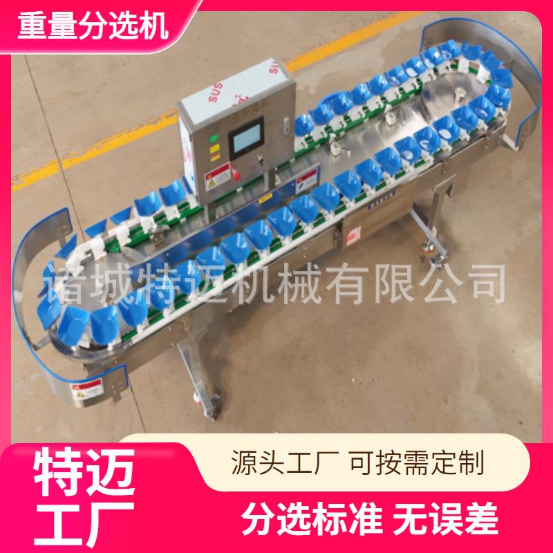 全自动称重分选机大型芒果重量分级机芒果冰激凌加工配套设备